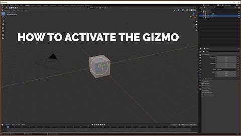 How to activate the Gizmo in Blender 3D - Super Fast Mini Tutorials