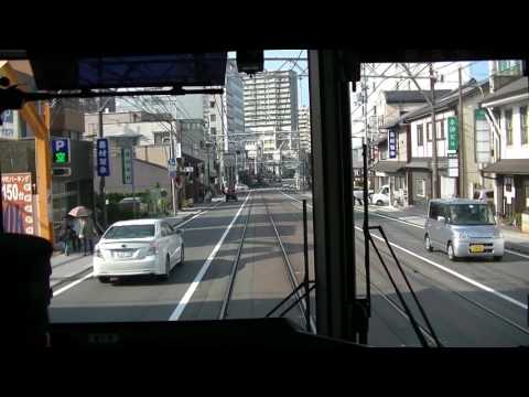 京阪京津線 800系 上栄町～浜大津 併用軌道区間前面展望