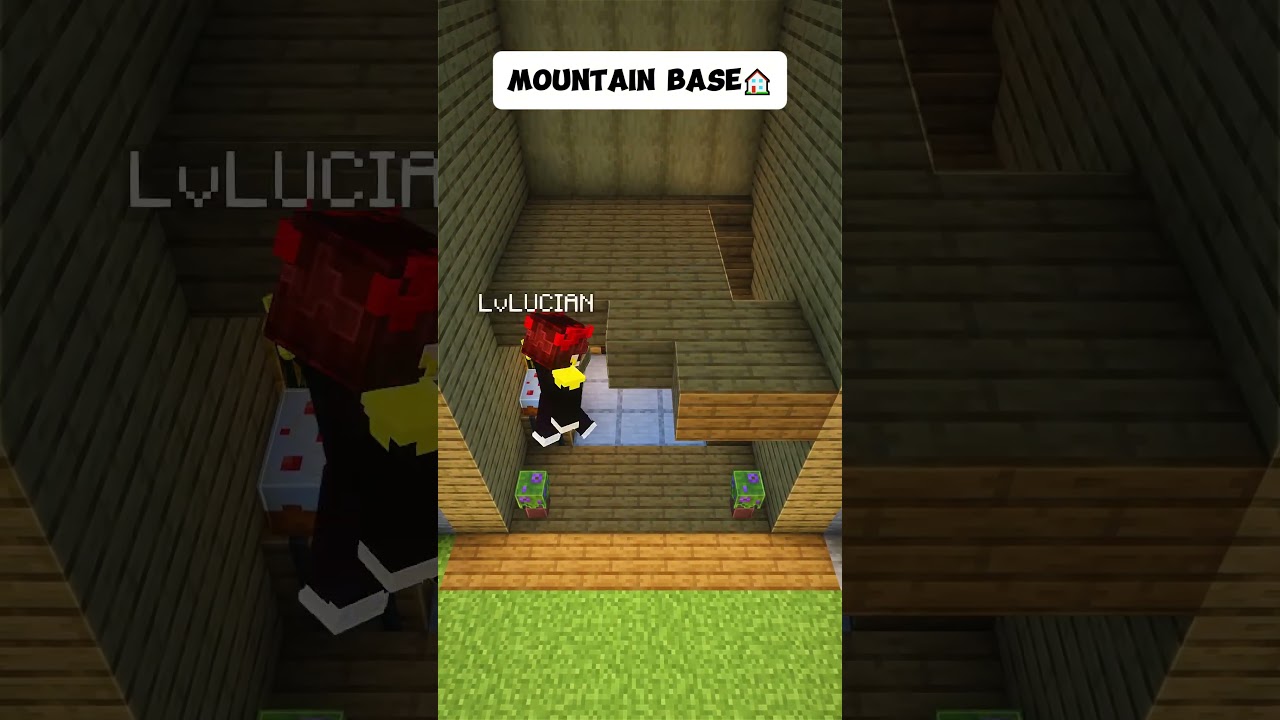 Minecraft Ultimate Mountain Base🏠 #shorts