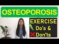 Osteoporosis: Causes, Symptoms | Exercise for Osteoporosis: Dos and Don’ts | Dr Manali (PT) | ReLiva