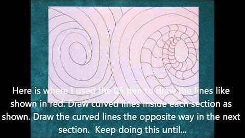 My Take On Zentangle Pattern Sand Swirl