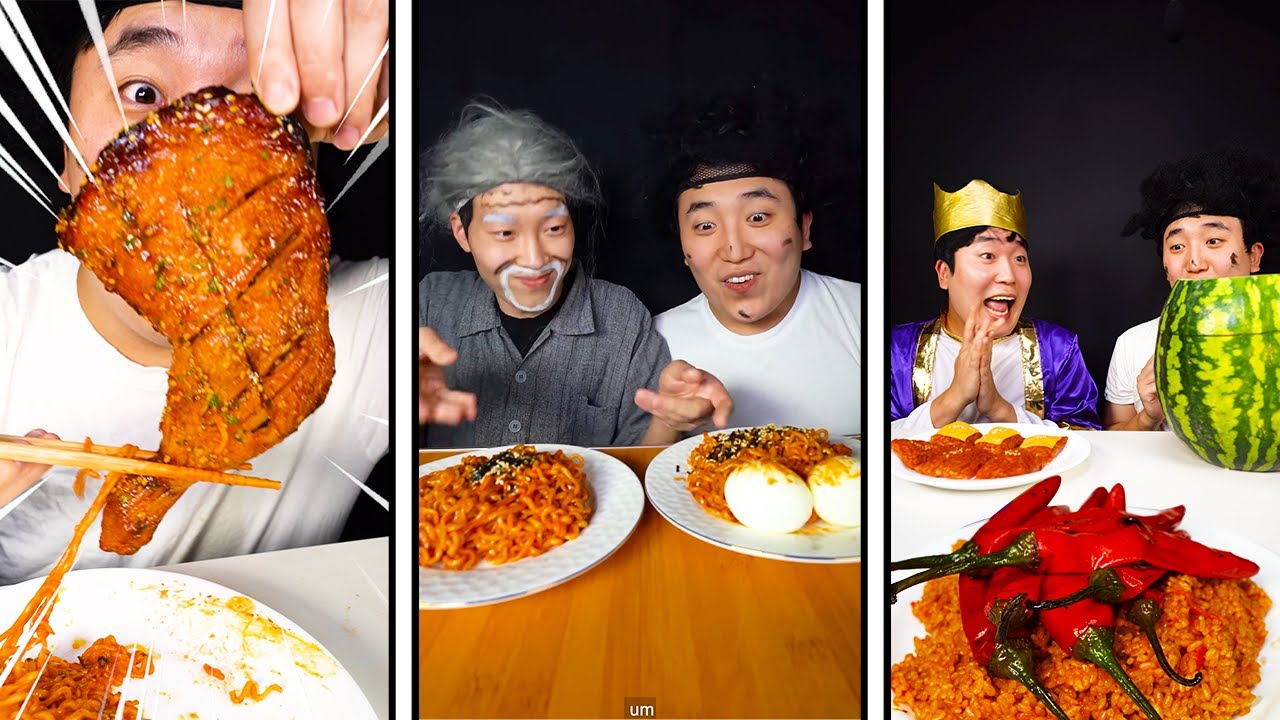 Spicy Food Challenge  The Latest Spicy Funny Pranks Collection in 2022  TikTok Funny Mukbang ASMR