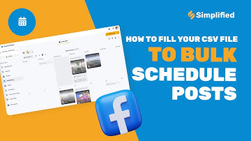 How to fill your CSV file to bulk schedule posts to Facebook