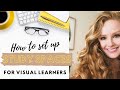 How to set up a study space for visual learners (remote learning)