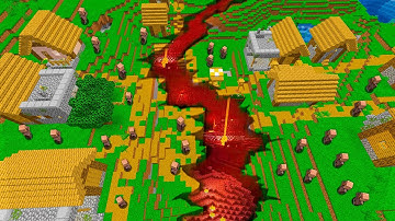 WHATS INSIDE THIS CRACK IN VILLAGE?! Minecraft NOOB vs PRO! 100% TROLLING SECRET ENTRANCE