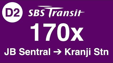 SBS Transit Cross-border Bus 170x Direction 2 Hyperlapse