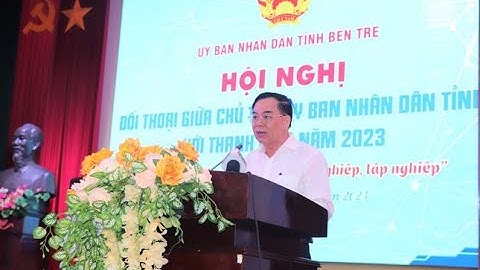 Chủ tịch UBND tỉnh Bến Tre đối thoại thanh niên về khởi nghiệp, lập nghiệp
