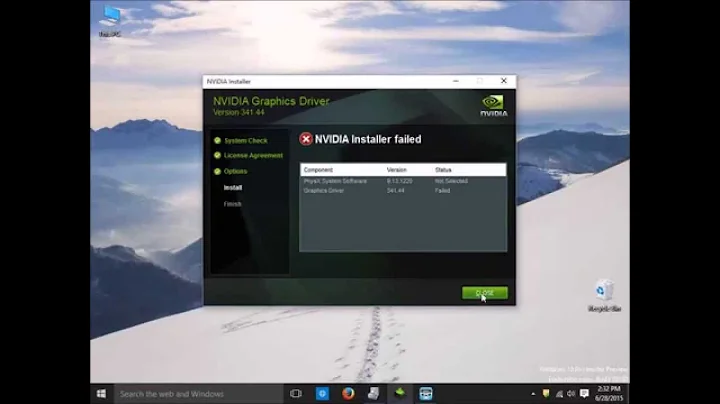 How to fix "nvidia installer cannot continue" and "nvidia installer failed"