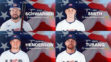 ANNOUNCEMENT: 4 players commit to Team USA! (Kyle Schwarber, Will Smith, Gunnar, Brice Turang!) 🇺🇸
