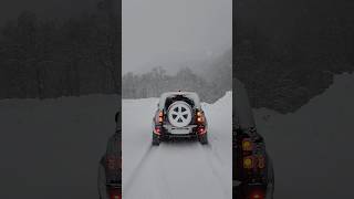Driving A V8 Defender In The Snow It Doesnt Get Better Than This