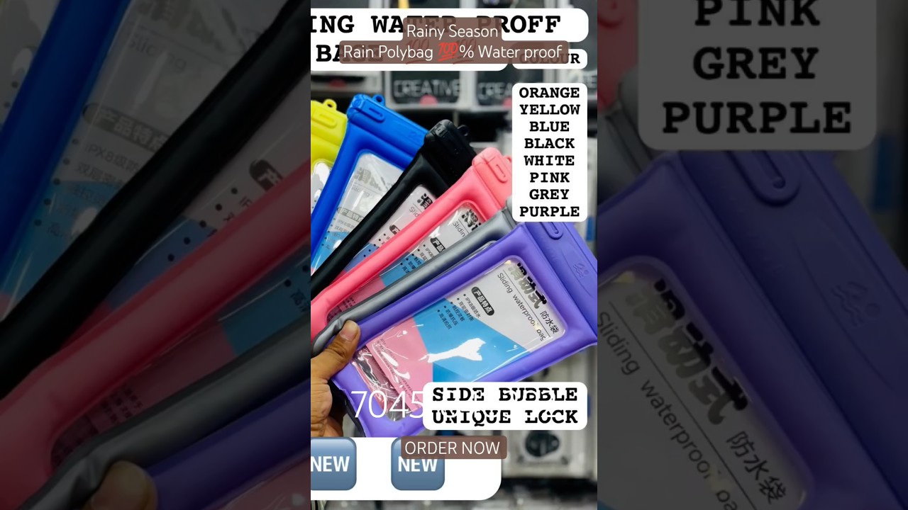 100% Waterproof Rain Polybag for All types of Mobile 