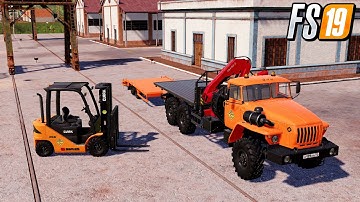 FS19 NEW CRANE AND FORK LIFT MINING AND CONSTRUCTION ECONOMY MAP FARMING SIMULATOR 19