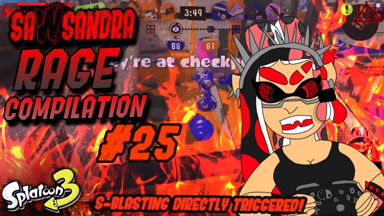 Sawsandra SPLATOON 3 RAGE COMPILATION #25