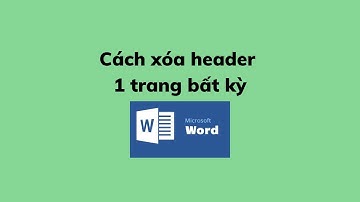 Cách xóa header 1 trang bất kỳ