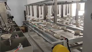 24-Station Spin Coating Line&Precision Barrier Coating Line for Pulp Molded Packaging