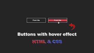 Как сделать кнопки с hover effect-ом используя HTML & CSS шаг за шагом || Buttons with hover-effect