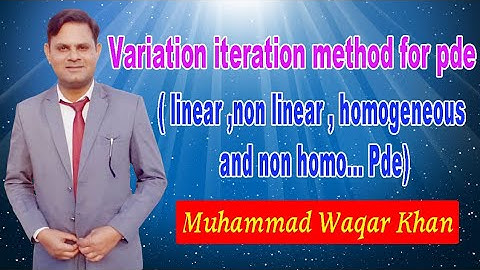 #variational iteration method for pde#Variational Method for boundry value problem#