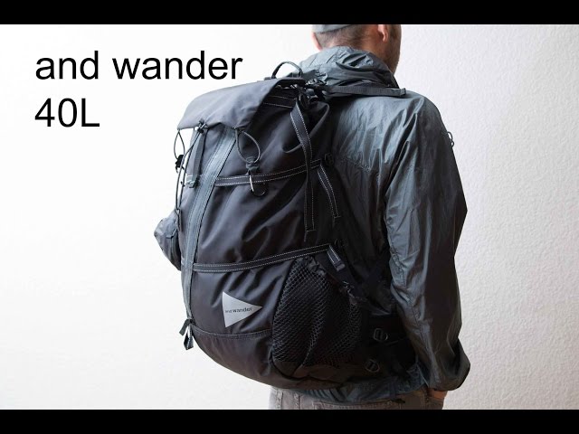 and wander 40L Backpack review - YouTube
