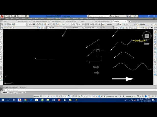 Hướng Dẫn Vẽ Đường Ghi Chú Có Mũi Tên Bằng Lệnh Leader - Cách Vẽ Các Dạng Mũi  Tên Trong Autocad - Youtube