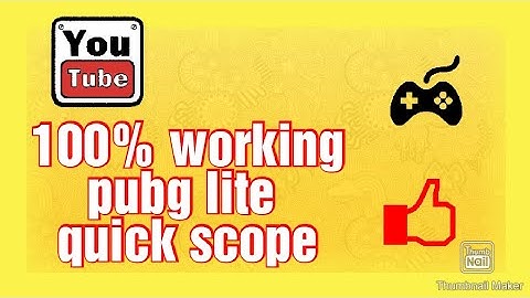 How to enable quick scope in pubg mobile lite \\ by sandy creations