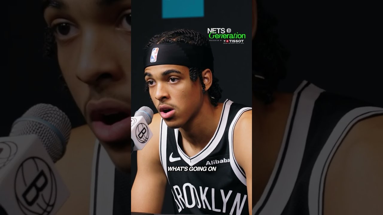 Mikel Brown Jr., student of the game 💭🏀 #brooklynnets #nba #bts