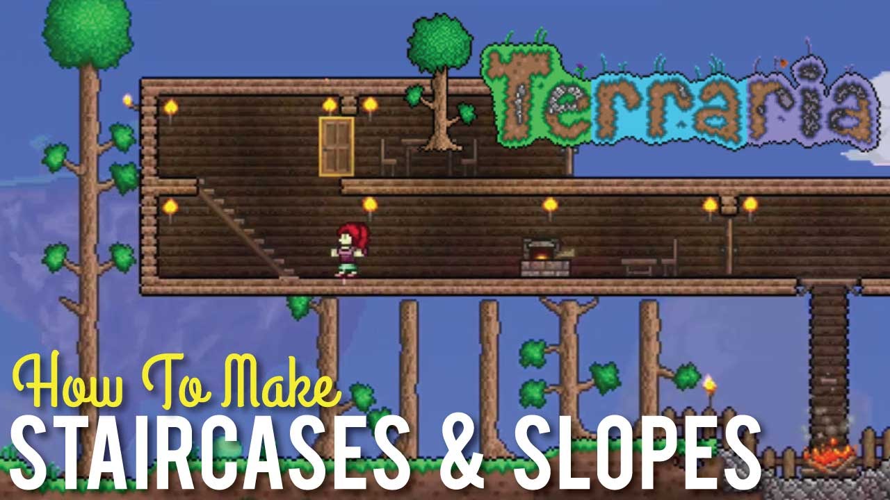 I see your spiral staircases and raise you my design! : Terraria