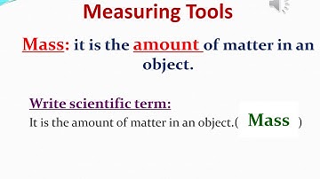 Measuring tools Science grade 4