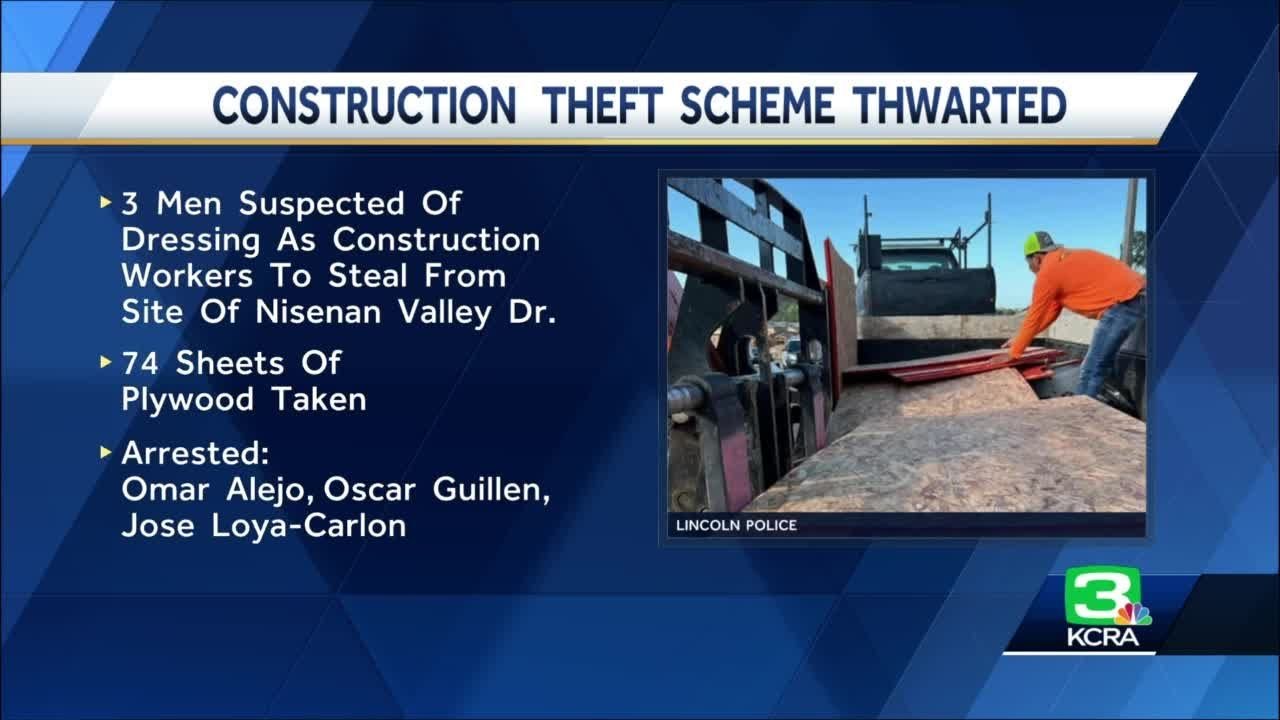 3 men dress up as construction workers in attempt to steal materials ...