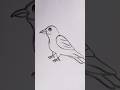 How to draw amazing crow 🐦⬛ drawing#art #shorts #drawing #painting #status #4k