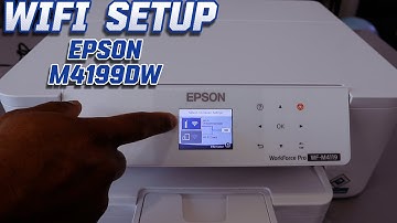 How to Setup /Connect Epson WF M4119DW Printer To WIFI Network!!