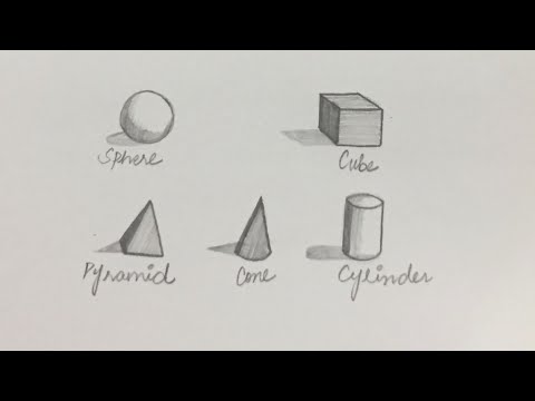 How to Shade basic forms ( 3D shapes ) step by step || 3d shapes drawings #3dshapes #viralvideo