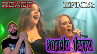 REACT | EPICA - SANCTA TERRA FT FLOOR JANSEN ( LIVE ) | JUST EPIC |