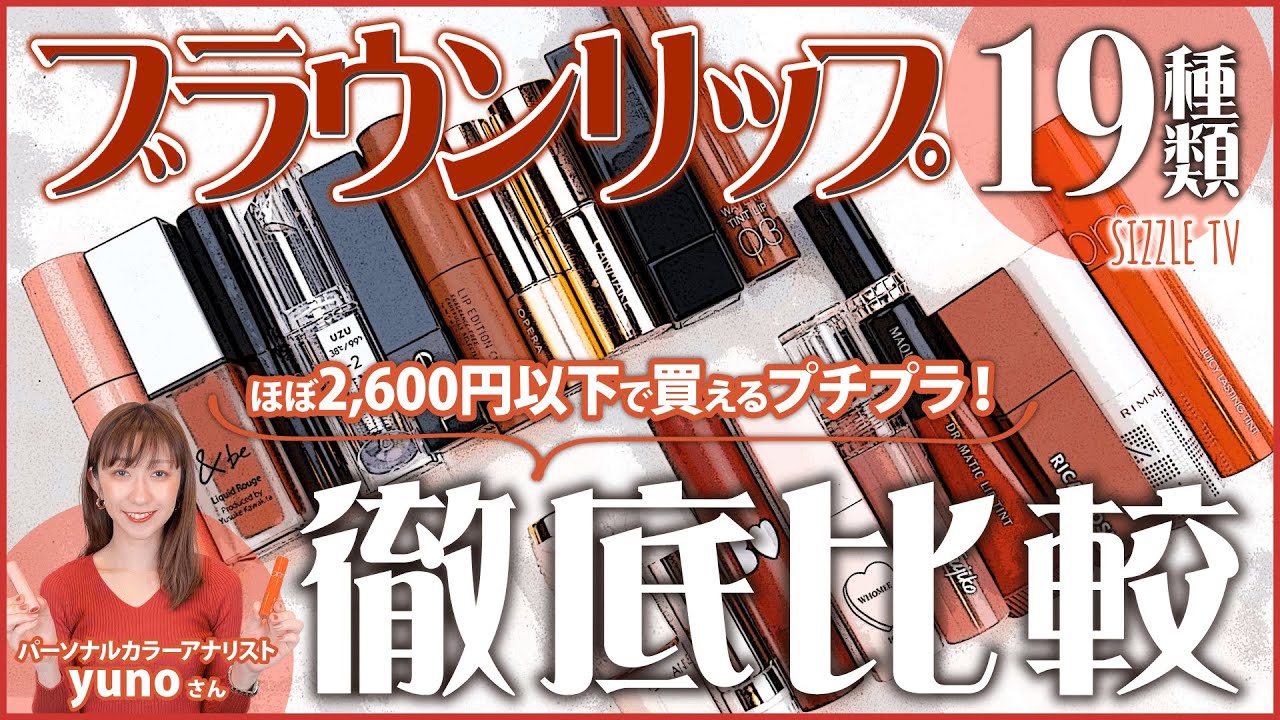 2022年度最新 オススメプチプラ「ブラウンリップ」19種 徹底比較レビュー│イエベ春・ブルベ夏・イエベ秋・ブルベ冬・パーソナルカラー・落ちない・韓国