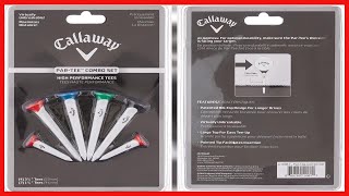 Callaway Par-Tee Plastic Golf Tees, White, 4 Pack