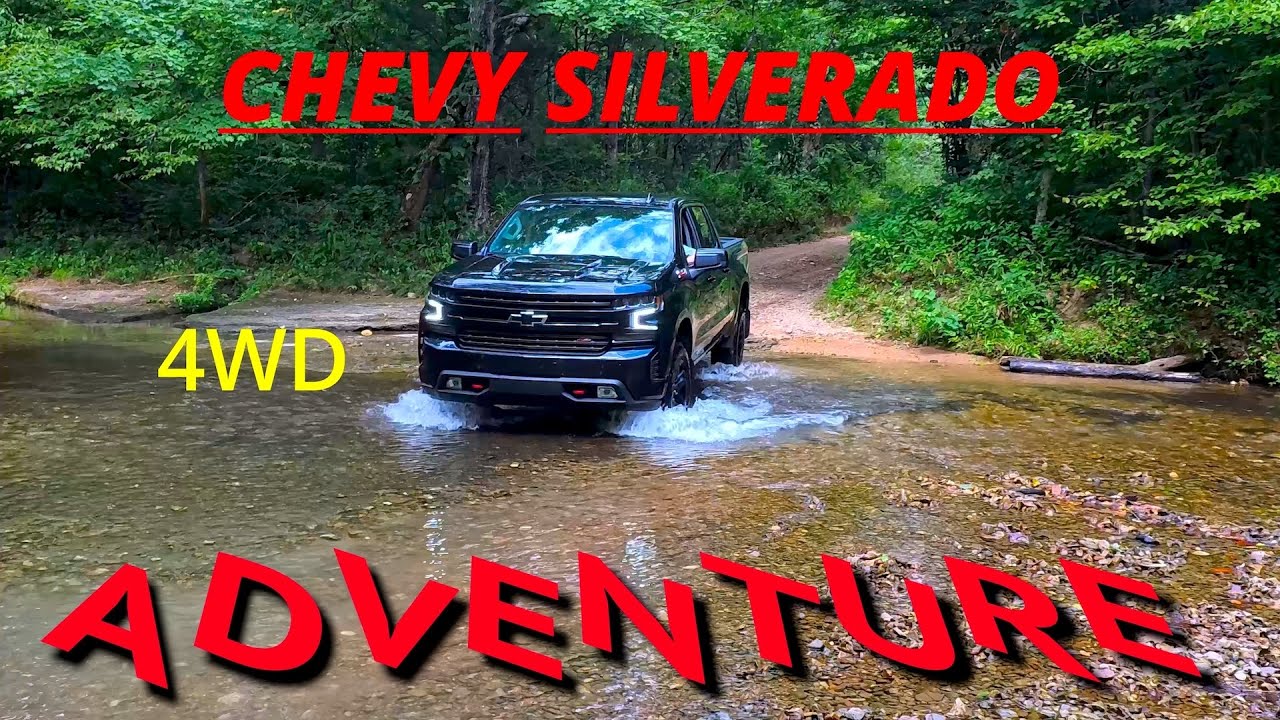 Chevy Silverado Trail Boss 4 wheeling on Scooter's Loop, TN