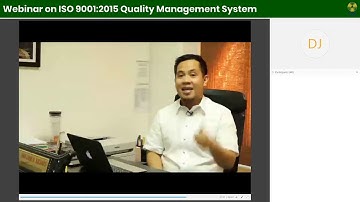 Replay: Webinar on ISO 9001:2015 Quality Management System (QMS)