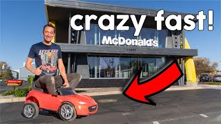 Taking my Power Wheels to McDonald