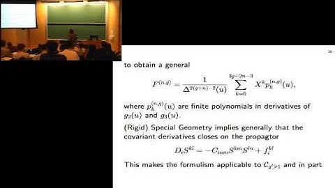 Albrecht Klemm - Omega backgrounds and generalized holomorphic anomaly equation