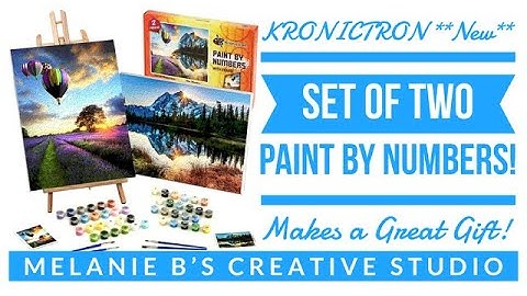 **NEW** KRONICTRON SET OF 2 FRAMED PAINT BY NUMBERS - Makes a Perfect Gift! PBN #gift #DIYcrafts