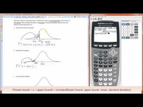 Using the TI-84 to Find Normal Probability