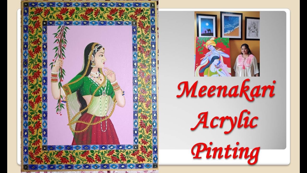 how to colour meenakari paintng meenakari paintng kaise colour karen