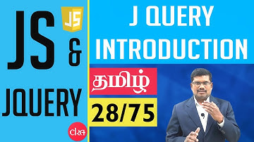 #28 J Query Introduction || JavaScript and J Query In Tamil