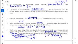 DC Stats 7.2 Part 2 CLT and Large Counts for Sampling Distributions