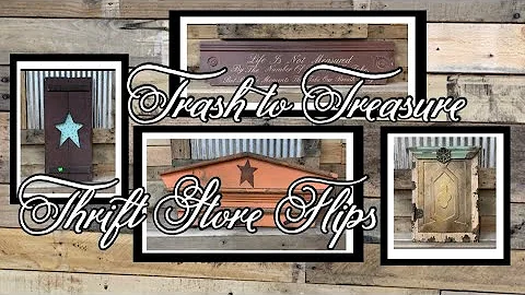 Trash to Treasure Making over Thrift Store Finds To Resell || Farmhouse Decor
