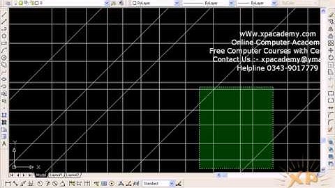 How to Draw Construction line in AutoCAD Urdu Tutorials wWw.xpacademy.com