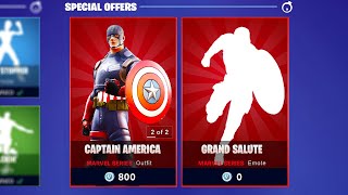 Captain America is NOW AVAILABLE!