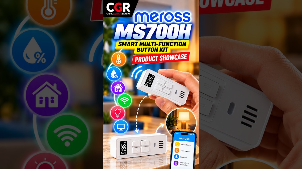 Meross MS700H Smart Multi-Function Button Kit - Product Showcase #shortvideo