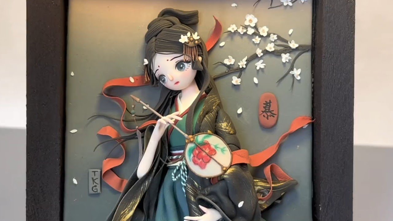 Japanese doll 🎎 clay craft| clay craft of doll |dolls clay
