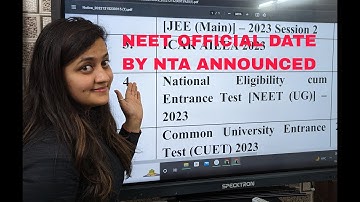 NEET 2023 dates out | Breaking news!!!!😲😲 | CUET 2023 | OFFICIAL NTA UPDATE  | Ambika Ma