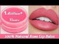 Make lipbalm with only 1 Ingredient | Rose lipbalm with coconut oil | Rose petals lip balm| Lipbalm.